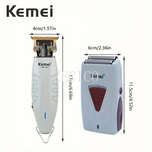 Kemei Hair Clippers Cordless Trimmer Electric Shaver Cutting Beard Barber 1931 - Picture 3 of 57