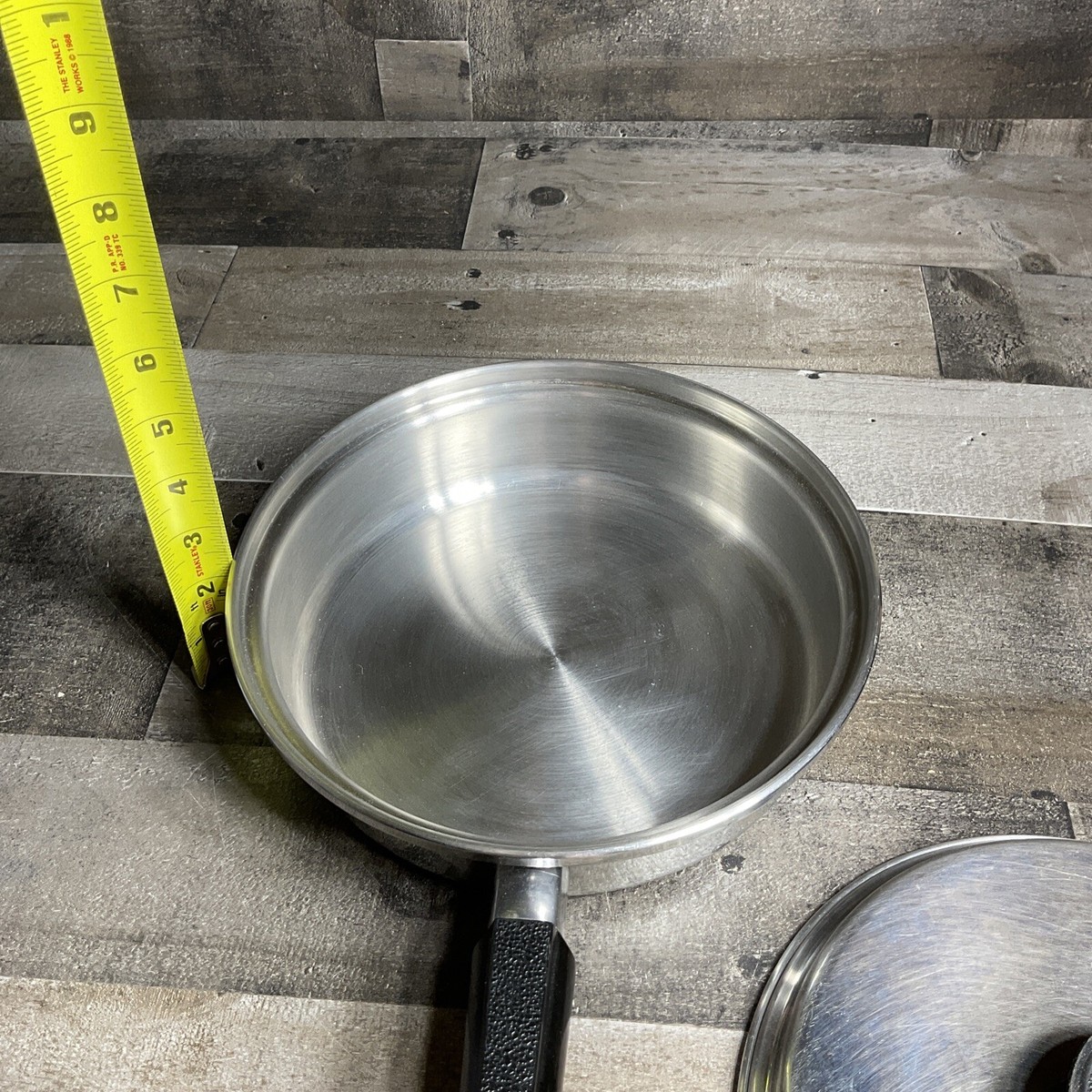 Vintage EHP Ekco UltraEase 9” SS Cookware 7 Ply - Fry Sauté