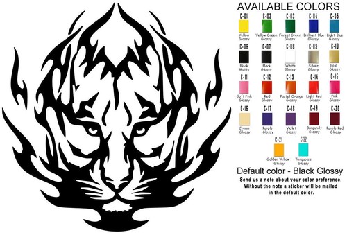 Calcomanía de vinilo Tigre pegatina ventana de coche iPhone iPad pared computadora portátil animales vendedor de EE. UU. - Imagen 12 de 12