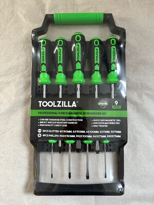 Toolzilla Professional 9-teiliges magnetisches Schraubendreher-Set & Tragetasche. Kostenloses P&P