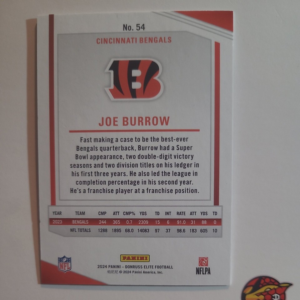 2025 Donruss Elite Blue Status /299 Joe Burrow Cincinnati Bengals eBay
