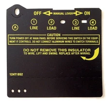 Intermatic Swimming Pool Timer Time Clock Cover Insulator, Black Part 124T1952 