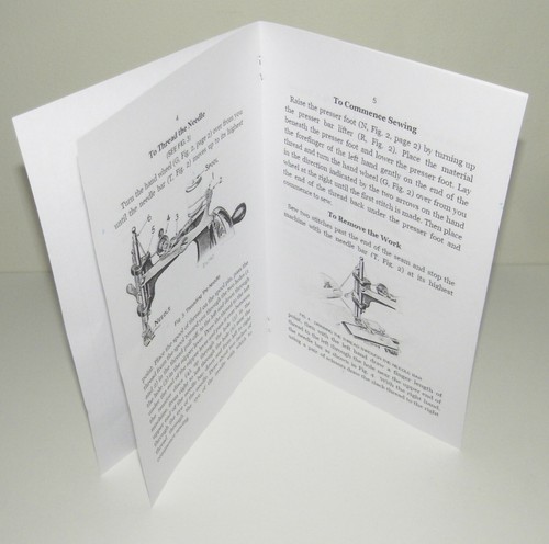 Singer 20 Toy Child Sewing Machine Instruction Manual Reproduction - Picture 4 of 7