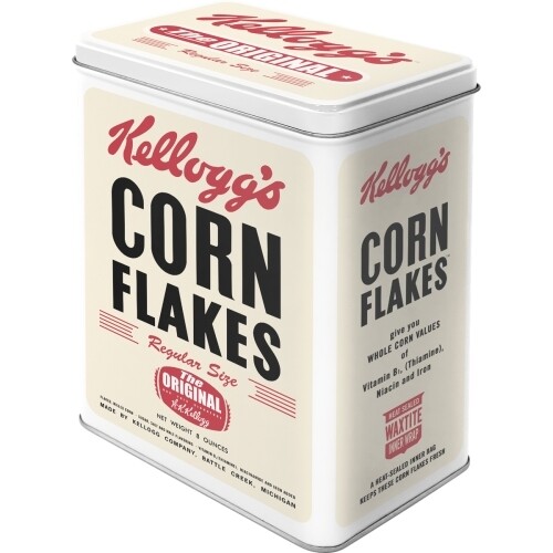 Nostalgic Art Tin 3L/20cm Large Kelloggs Retro Storage Box Organiser Canister - Picture 1 of 2