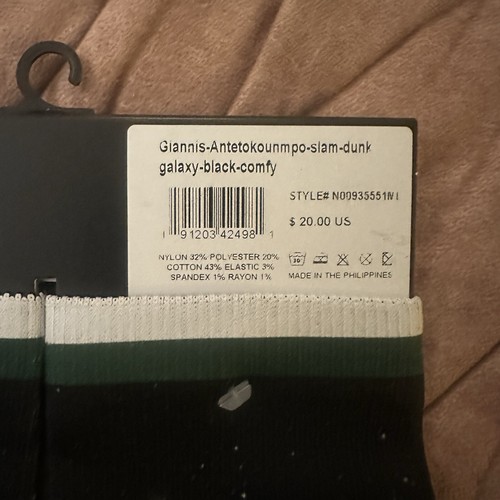 NWT Giannis Antetokounmpo M/L Strideline Socks - Picture 3 of 5