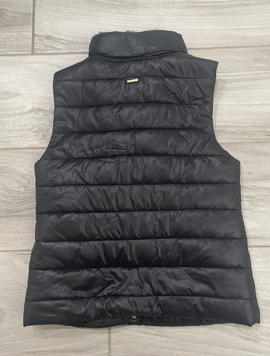 Mayoral Jeans Black Sleeveless Jacket With Faux Fur Collar - Picture 3 of 3