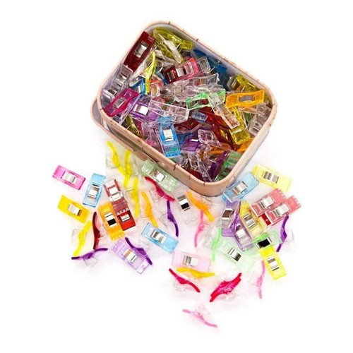 GDMINLO Multipurpose Sewing Clips for Quilting and Crafts with Tin Box100-Pack - 第 2/7 張圖片