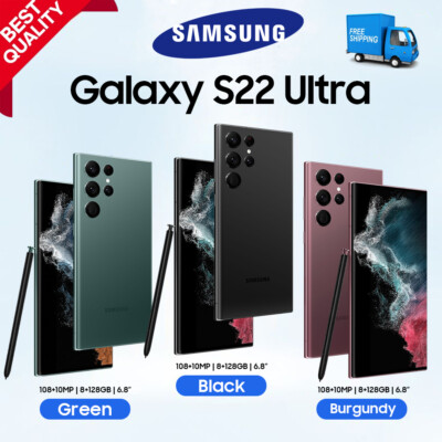 Samsung Galaxy S22 Ultra 5G SM-S908U 256GB GSM/CDMA FACTORY UNLOCKED  NEW SEALED