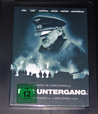 DER UNTERGANG MIT BRUNO GANZ LIMITIERTES NUMMERIERTES MEDIABOOK BLU RAY +DVD NEU