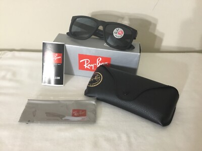 Ray Ban Justin classic sunglasses black/black matte polarised 0RB4165 55 622/2V