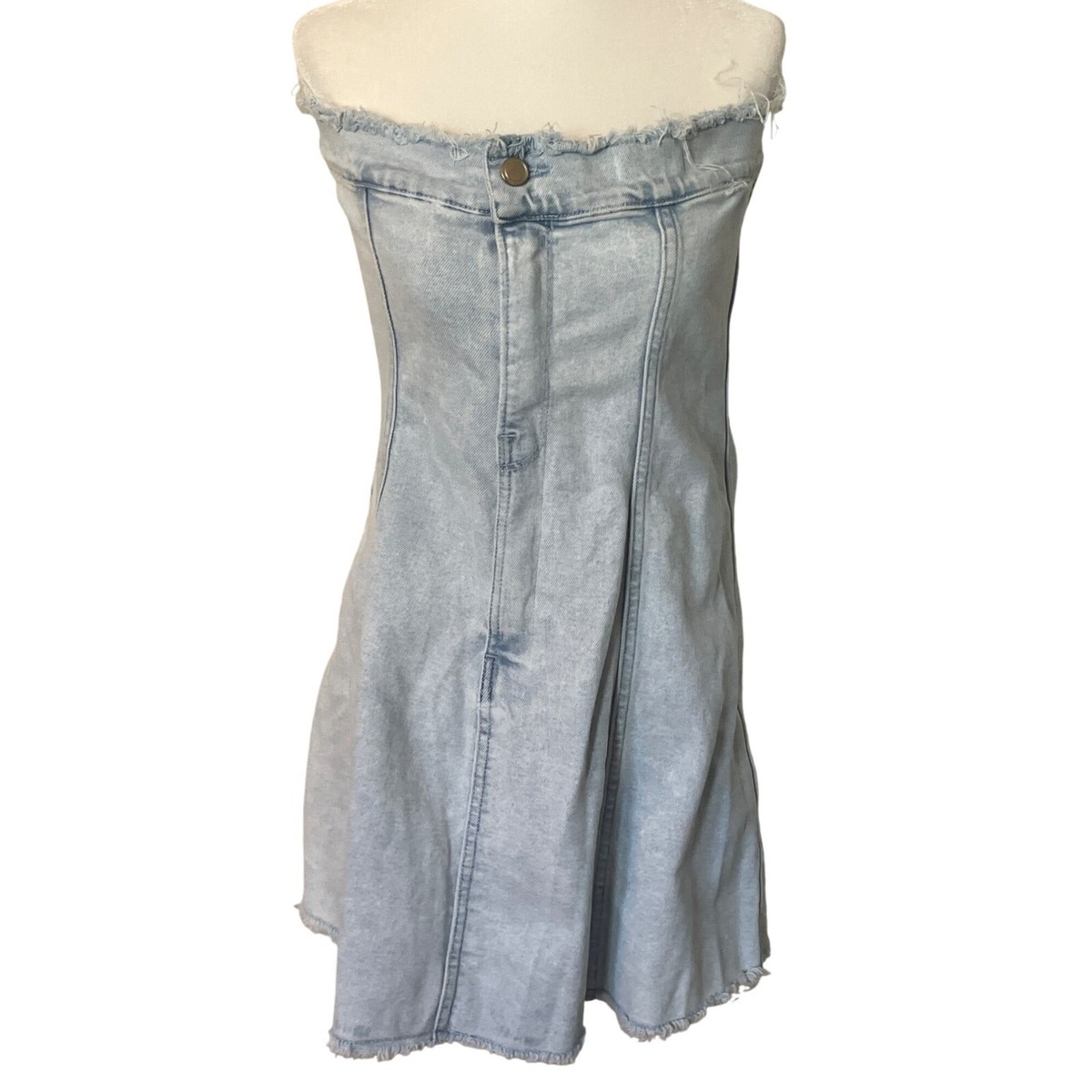 good american denim tube mini dress Good American Tube Dress in Indigo453 1 Small Womens Denim Jean Mini
