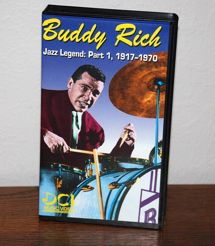 BUDDY RICH VHS Video Tape Jazz Legend Part 1 1917-1970 Drummer Percussionist - Imagen 9 de 9