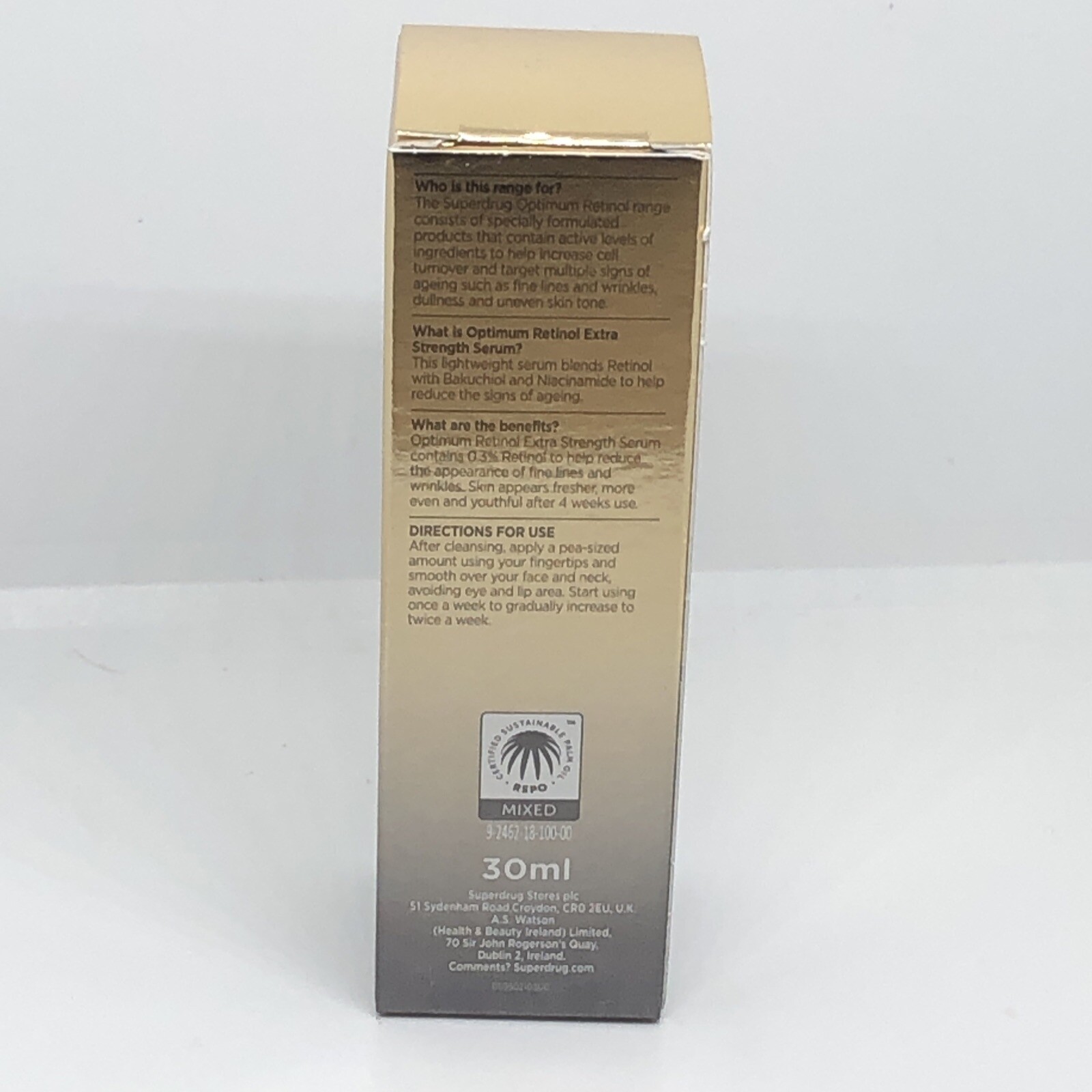 Superdrug Optimum Retinol Extra Strength Serum 0.3 Fine Lines