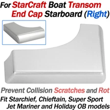 For StarCraft Boat Transom End Cap STARBOARD RIGHT SIDE Corner Bracket Protector