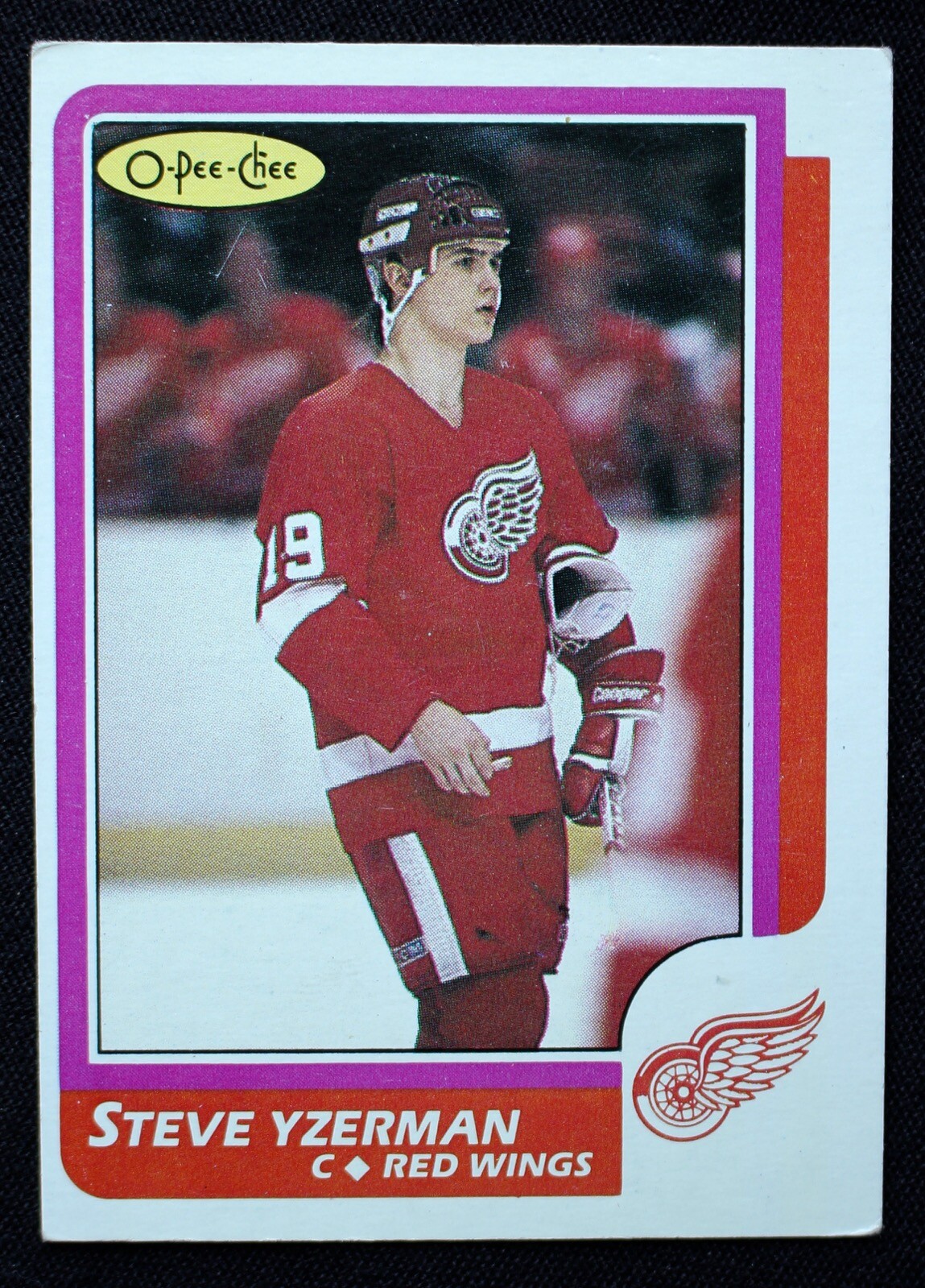 1986-87 O-PEE-CHEE STEVE YZERMAN #11 ROOKIE CARD - Detroit Red Wings | eBay