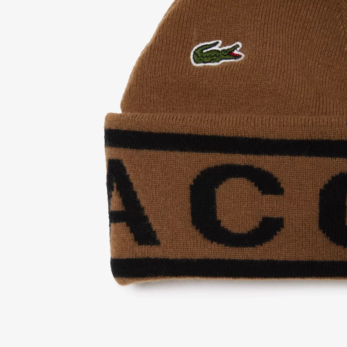 Bonnet top lacoste marron