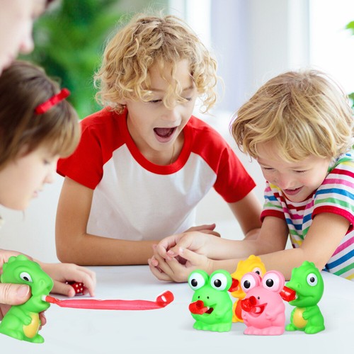 5 PCS Frosch -Dinosaurierzunge Herausstechen Spielzeug Kind Tiere Quetschen - 第 9/11 張圖片