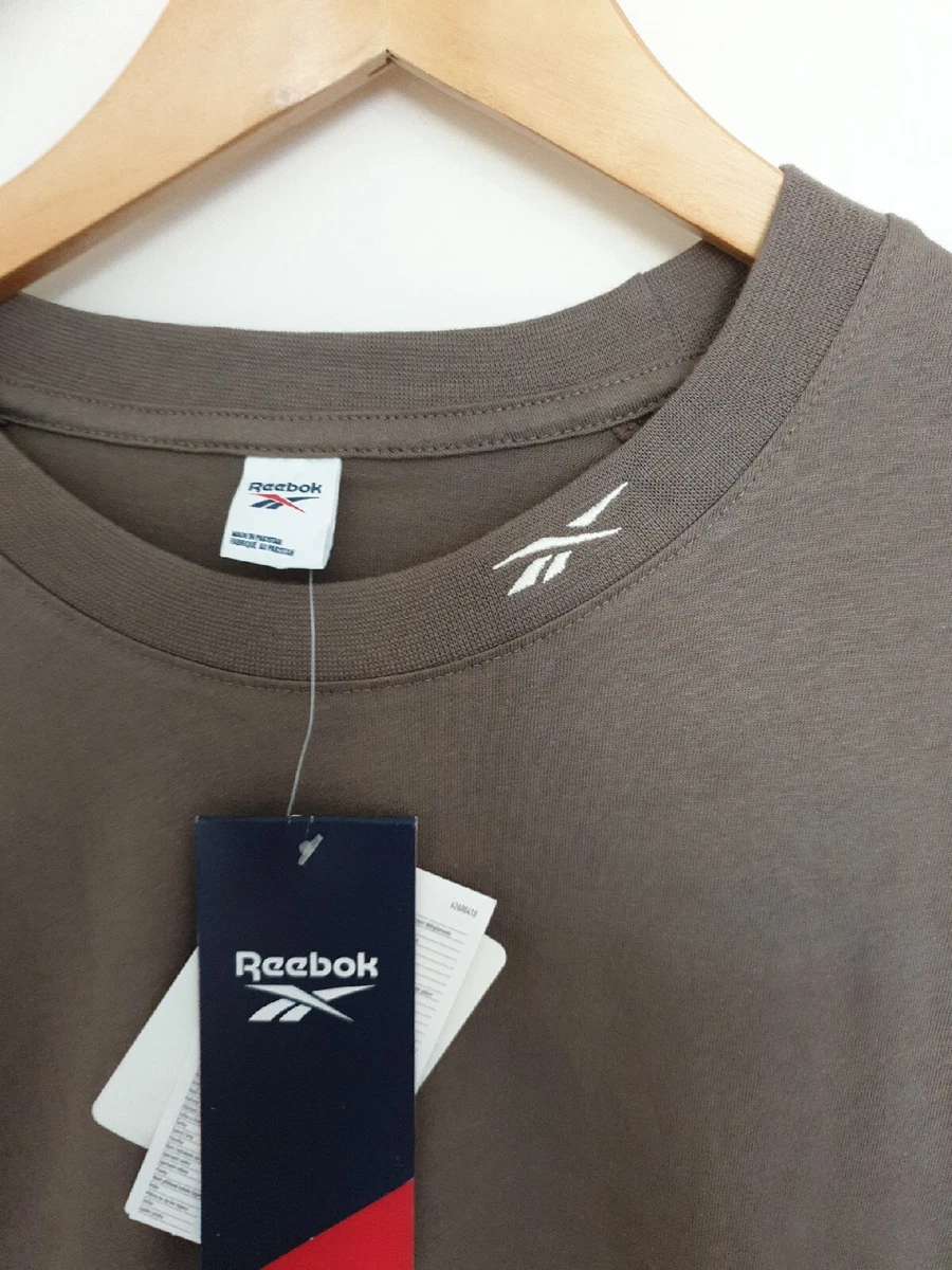 Reebok classic t shirts mens brown deals