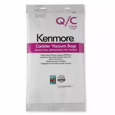 Kenmore 53292 6 Pack Type Q HEPA Vacuum Bags for Canister Vacuums