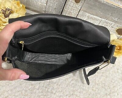 Authentic COACH Vintage Small Flap Shoulder Bag Black GUC Authentic COACH Vintage Small Flap Shoulder Bag Black GUC