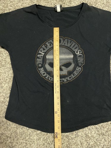 Harley Davidson T Shirt Women Ladies L Large Black El Paso - Picture 7 of 10