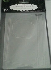 DARICE EMBOSSING FOLDER - BOOK COVER - 4.25" X 5.75" - 1218-11 CARD - LIBRARY