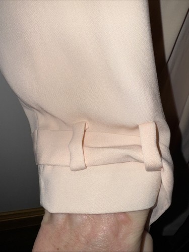 Próxima gabardina exterior melocotón/rosa etiquetas nuevas talla 12 ligera con cinturón - Imagen 4 de 15