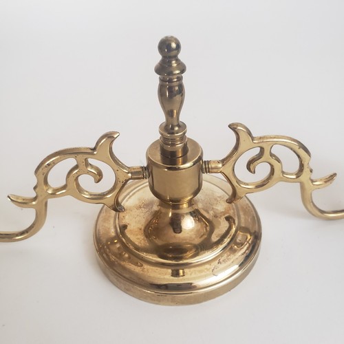VTG Baldwin Brass 2 Arm Candelabra For Mantle Or Centerpiece 11" Wide. Nice - Picture 7 of 9