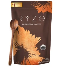RYZE Mushroom Coffee 180g – Lion’s Mane, Reishi, Cordyceps – Focus & Immune