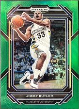 2023-24 Panini Prizm Draft Picks PRIZMS GREEN #56 Jimmy Butler Marquette Eagles