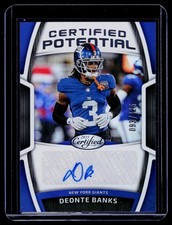 2025 Panini Certified #CPS-DBA Deonte Banks Certified Potential Signatures #/125