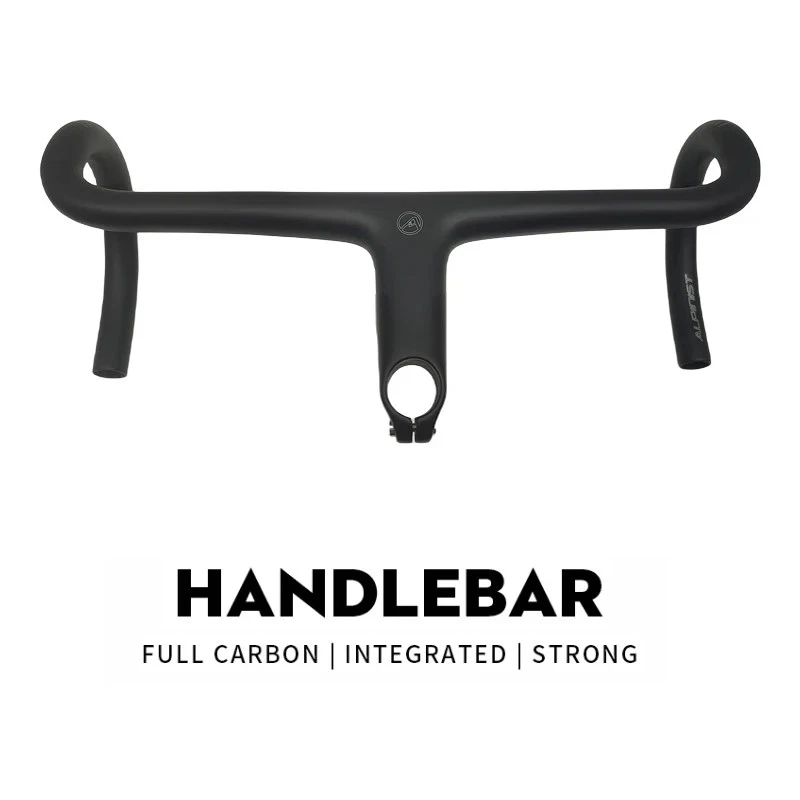 Ultra Light Carbon Fiber Road Bike Integrated Handlebar Made with Computer Mount - Image 2 of 4