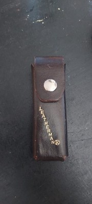 Leatherman Original Black Leather Belt Sheath ONLY -  4  Tool Case-  Vintage