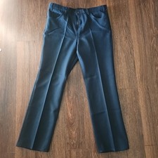 Vtg 80's Levi's Navy Dress Pants Mens Sz 38x32 Made In USA Cowboy Western