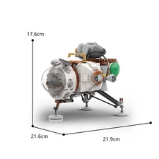 Compatible Hearthian Ship Model with Stand and Cockpit 778 Building Toys