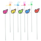  48 Pcs Dekorative Gartenstecker Dekostecker Schmetterlinge Ornament