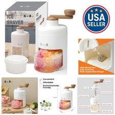 Dishwasher Safe Ice Shaver for Parties - Fluffy Snow Cones At Your Fingertips