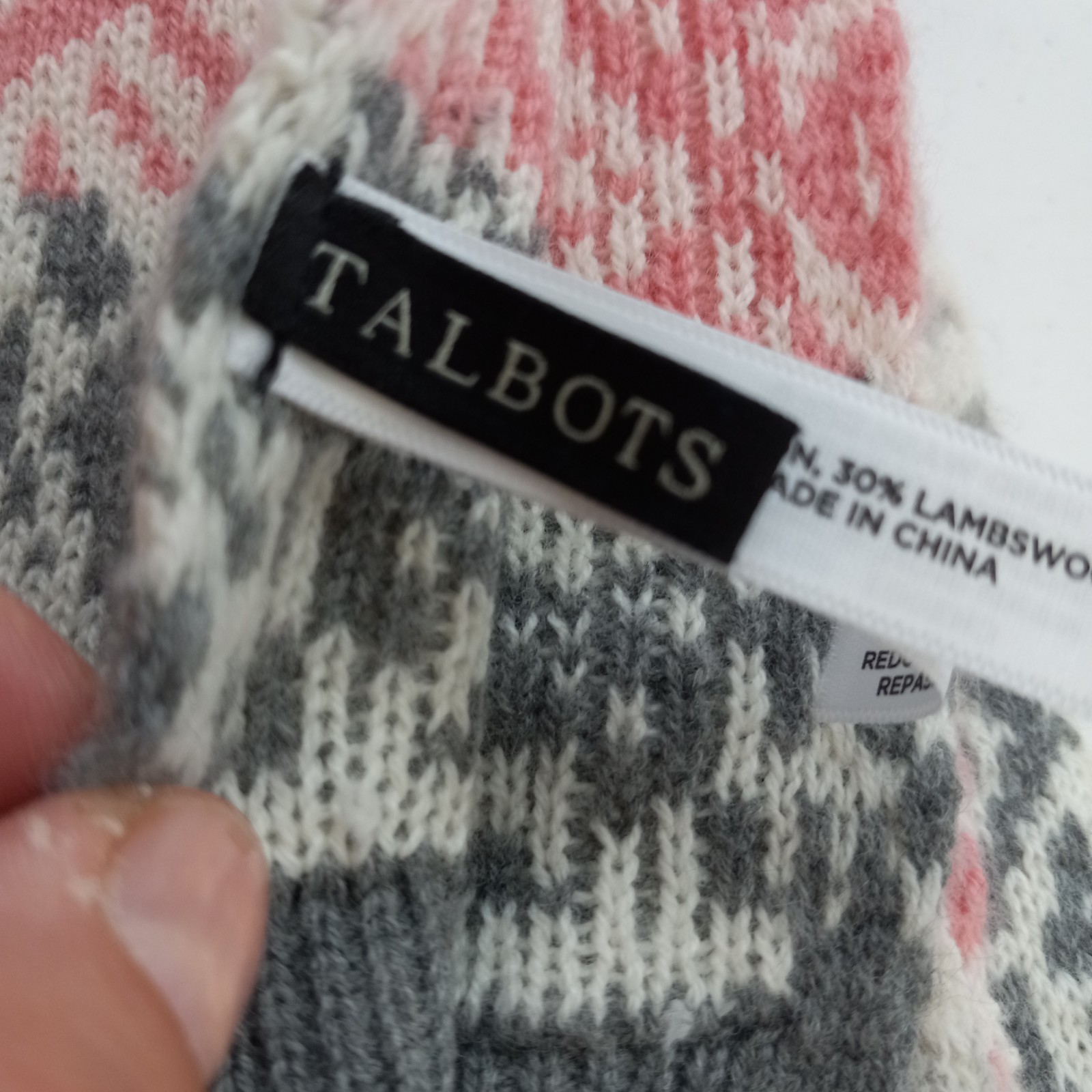 TALBOTS Womens Lambswool Blend Rectangular Scarf … - image 4