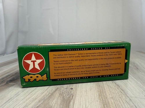 ERTL Texaco "Doodle Bug" 1934 Diamond T Tanker Model Die Cast Bank B195 1994 - 第 2/3 張圖片