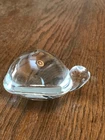 Steuben Special Turtle Art Glass Figurine 3" 1971 Lloyd Atkins Design Rare EC