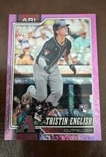 2026 Topps Series One Tristin English Pink Holo Foil Rookie #346
