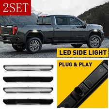 For 2020-23 GMC Sierra 2500HD 3500HD Front Rear LED Side Marker Light Smoke 2set