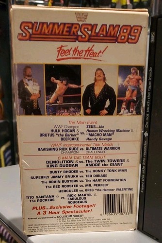 WWF SummerSlam 89 VHS Coliseum Home Video Hogan Savage Zeus Demolition Andre - Picture 2 of 4