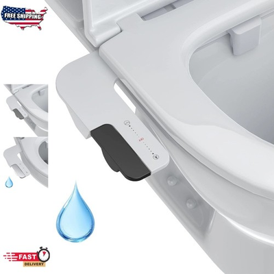 #ad Bidet Attachment Fresh Water Spray Kit Bidet Toilet Seat w 2 Nozzle Non Electric $31.27