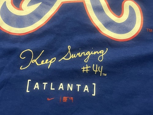 Atlanta Braves Men's Nike City Connect Keep Swinging #44 TSHIRT MENS SZ XXL NWT - Picture 9 of 10