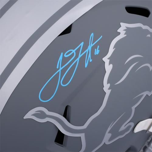 Jared Goff Detroit Lions Signed Slate Speed Replica Helmet - Picture 2 of 2