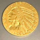New Listing1909 $5 Indian Head Gold Piece Half Eagle Coin for collection