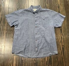 Howler Bros Short Sleeve Button Down Shirt Men’s XL Blue Cotton