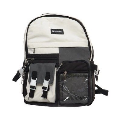 Zaoshanghao, Rucksack, Unisex (Erwachsene), Schwarz/Weiß/Grau, 30, 12 #ovt