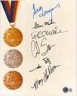 Usa Olympians (6) Louganis, Spitz, Retton +3 Signed 8x10 Photo Bas #Ae09682